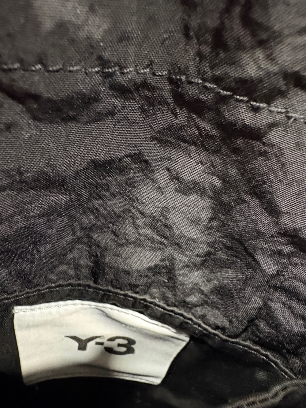 Y-3 Yohji Yamamoto Adidas Black Crinkle Nylon  Crossbody Pouch, Unizex techware - Picture 10 of 11